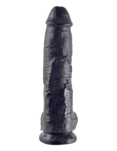 KING COCK 10 INCH COCK WITH BALLS BLACK