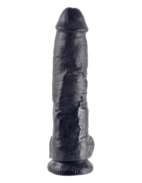 KING COCK 10 INCH COCK WITH BALLS BLACK