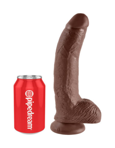 KING COCK 9 INCH COCK WITH BALLS BROWN