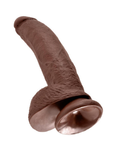 KING COCK 9 INCH COCK WITH BALLS BROWN