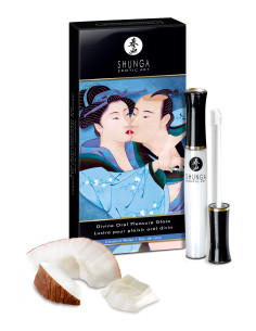 Błyszczyk Divine Oral Pleasure Gloss Coconut 10 ml - Sklep erotyczny Intymnosc24.pl