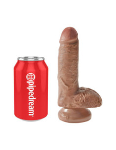 KING COCK 7 INCH COCK WITH BALLS TAN