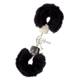 DREAM TOYS HANDCUFFS WITH PLUSH BLACK
