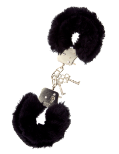 DREAM TOYS HANDCUFFS WITH PLUSH BLACK 2