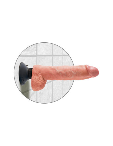 KING COCK 10 INCH VIBRATING COCK WITH BALLS LIGHT