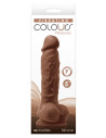 COLOURS PLEASURES VIBE 5 INCH DILDO BROWN