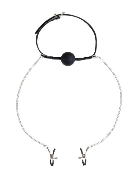VIRGITE NIPPLE CLAMPS WITH MOUTH GAG