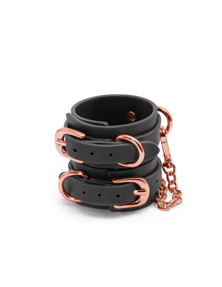 BONDAGE COUTURE WRIST CUFFS BLACK