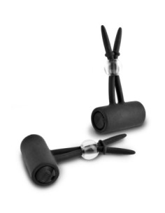 FETISH FANTASY SERIES LIMITED EDITION VIBRATING SILICONE NIPPLE LASSOS BLACK
