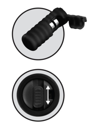 FETISH FANTASY SERIES LIMITED EDITION VIBRATING SILICONE NIPPLE LASSOS BLACK