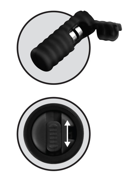 FETISH FANTASY SERIES LIMITED EDITION VIBRATING SILICONE NIPPLE LASSOS BLACK