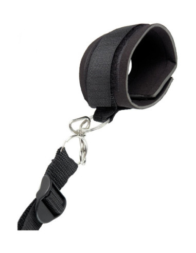 FETISH FANTASY SERIES LIMITED EDITION WRAPAROUND MATTRESS RESTRAINTS BLACK