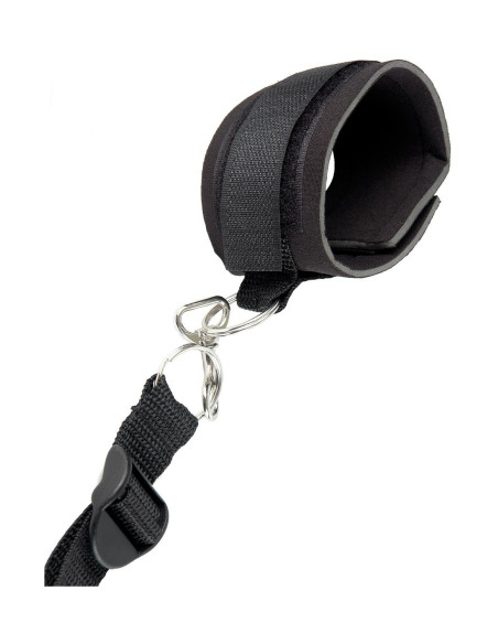 FETISH FANTASY SERIES LIMITED EDITION WRAPAROUND MATTRESS RESTRAINTS BLACK