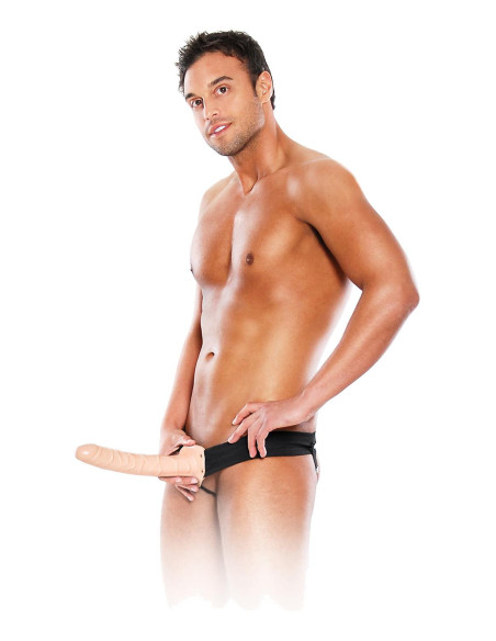 FETISH FANTASY SERIES 10 INCH HOLLOW STRAP-ON LIGHT