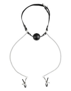 VIRGITE NIPPLE CLAMPS WITH MOUTH GAG