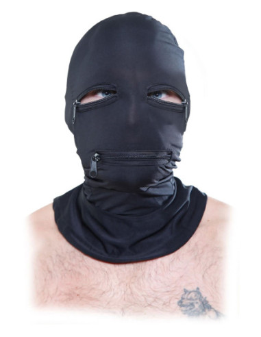 FETISH FANTASY SERIES ZIPPER FACE HOOD BLACK