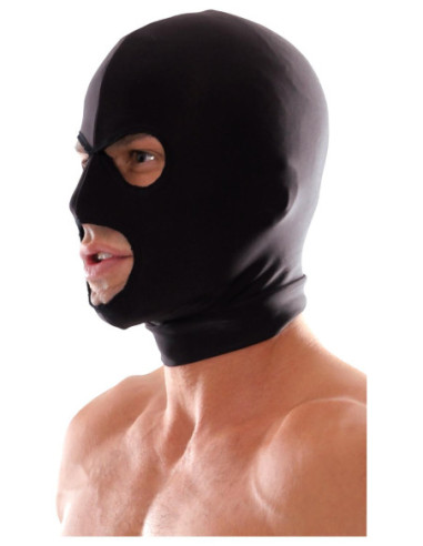 FETISH FANTASY SERIES SPANDEX 3 HOLE HOOD BLACK