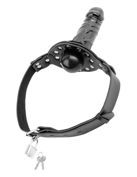 FETISH FANTASY SERIES DELUXE BALL GAG WITH DILDO BLACK