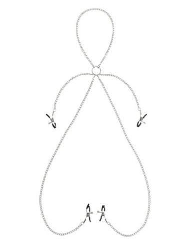 VIRGITE NIPPLE CLAMPS WITH DOUBLE CHAIN