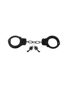 FETISH FANTASY SERIES DESIGNER METAL HANDCUFFS BLACK 2