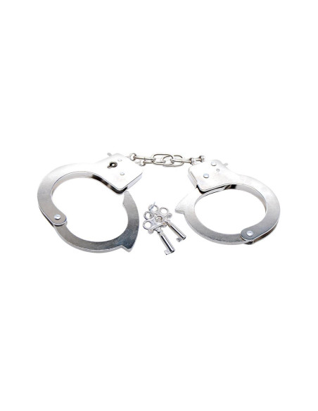 FETISH FANTASY SERIES BEGINNERS METAL CUFFS SILVER