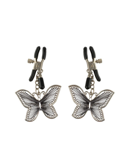FETISH FANTASY SERIES BUTTERFLY NIPPLE CLAMPS SILVER