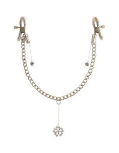 FETISH FANTASY SERIES CRYSTAL NIPPLE CLAMPS SILVER