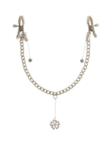 FETISH FANTASY SERIES CRYSTAL NIPPLE CLAMPS SILVER