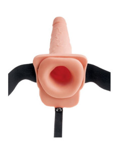 FETISH FANTASY SERIES 9 INCH SQUIRTING HOLLOW STRAP-ON LIGHT 2