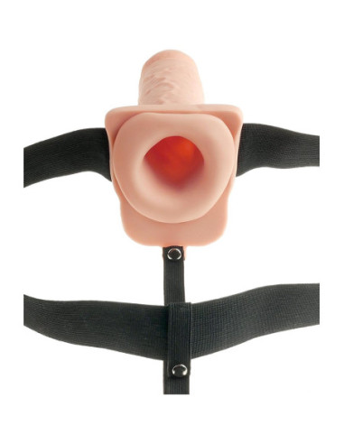 FETISH FANTASY SERIES 7 INCH HOLLOW STRAP-ON LIGHT