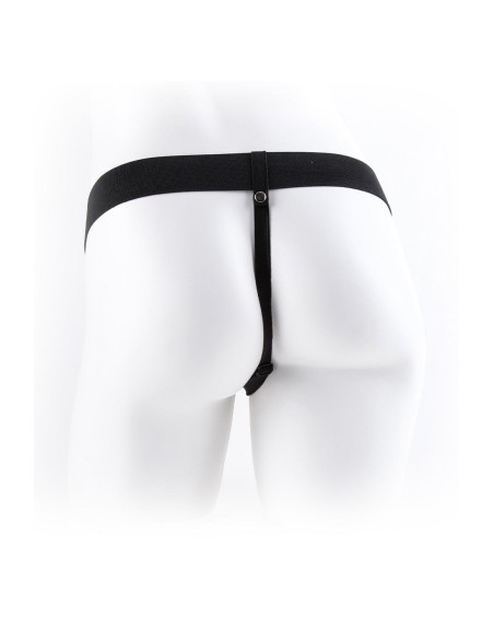 FETISH FANTASY SERIES 9 INCH HOLLOW STRAP-ON WITH BALLS LIGHT