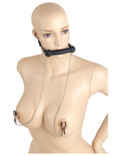 VIRGITE NIPPLE CLAMPS WITH BAR GAG 2