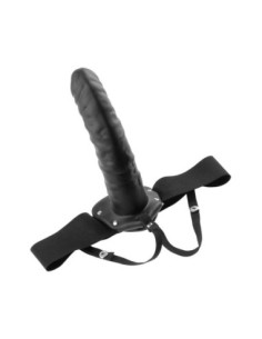 FETISH FANTASY SERIES 8 INCH HOLLOW STRAP-ON BLACK