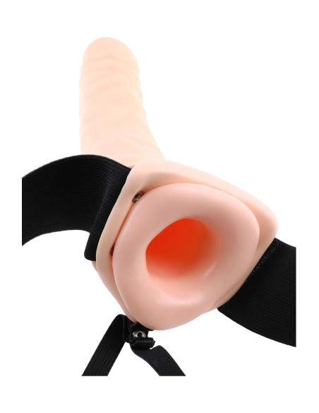 FETISH FANTASY SERIES 8 INCH HOLLOW STRAP-ON LIGHT