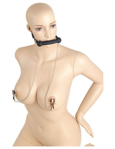 VIRGITE NIPPLE CLAMPS WITH BAR GAG