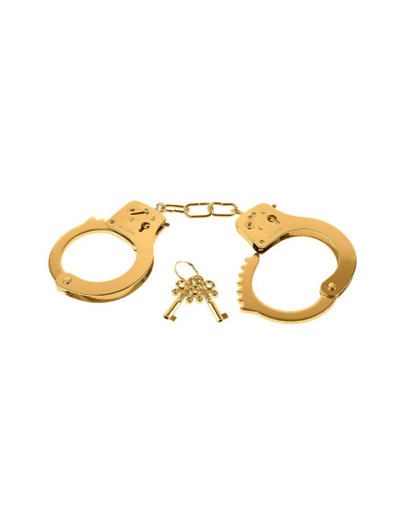 FETISH FANTASY GOLD METAL CUFFS GOLD