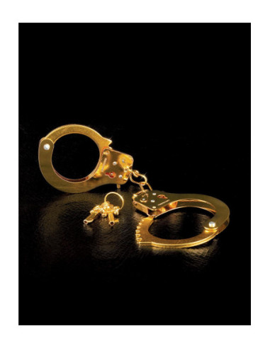 FETISH FANTASY GOLD METAL CUFFS GOLD