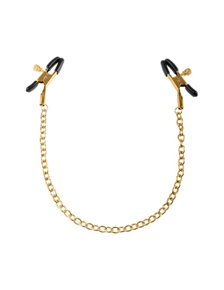 FETISH FANTASY GOLD CHAIN NIPPLE CLAMPS GOLD