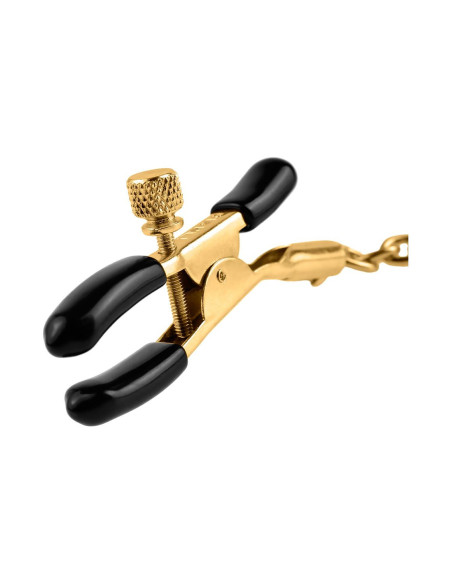 FETISH FANTASY GOLD CHAIN NIPPLE CLAMPS GOLD