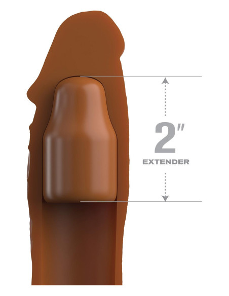 FANTASY X-TENSIONS ELITE 8 INCH SLEEVE WITH 2 INCH PLUG TAN