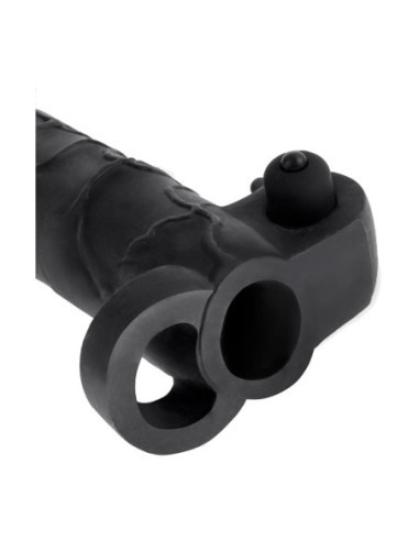 FANTASY X-TENSIONS VIBRATING REAL FEEL 2 INCH EXTENSION BLACK