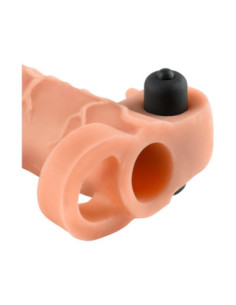 FANTASY X-TENSIONS VIBRATING REAL FEEL 1 INCH EXTENSION LIGHT 2