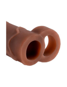 FANTASY X-TENSIONS PERFECT 2 INCH EXTENSION WITH BALL STRAP BROWN 2