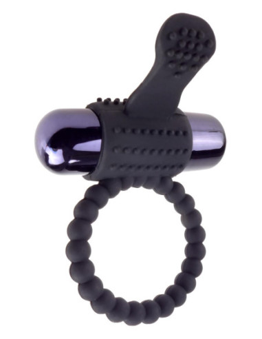 FANTASY C-RINGZ VIBRATING SILICONE SUPER RING BLACK