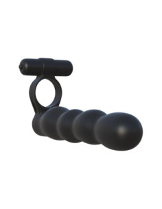 FANTASY C-RINGZ POSABLE PARTNER DOUBLE PENETRATOR BLACK