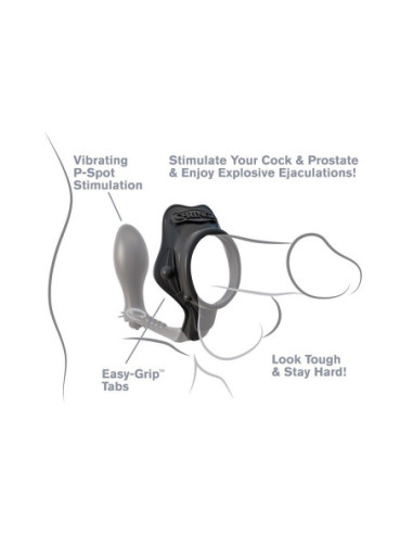 FANTASY C-RINGZ ROCK HARD ASS-GASM BLACK