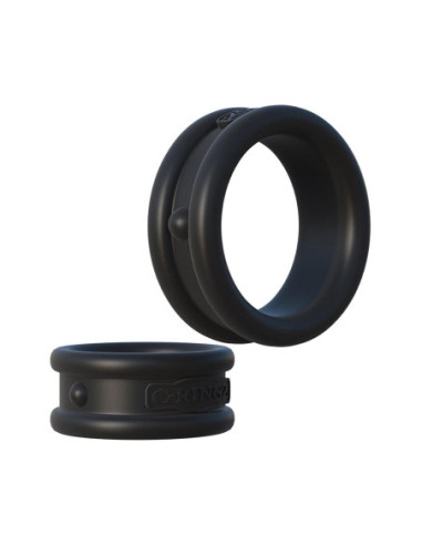 FANTASY C-RINGZ MAX-WIDTH SILICONE RINGS BLACK