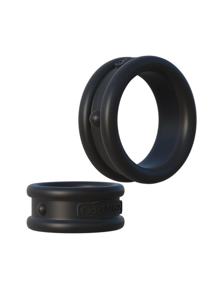 FANTASY C-RINGZ MAX-WIDTH SILICONE RINGS BLACK