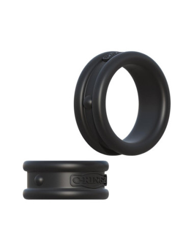 FANTASY C-RINGZ MAX-WIDTH SILICONE RINGS BLACK