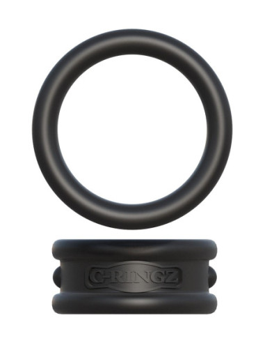 FANTASY C-RINGZ MAX-WIDTH SILICONE RINGS BLACK